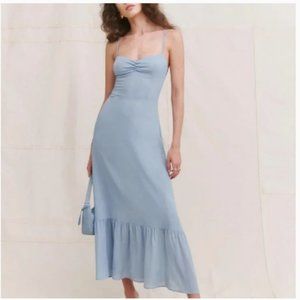 Reformation Emersyn Dress Mineral Size 8 (WORN ONCE)